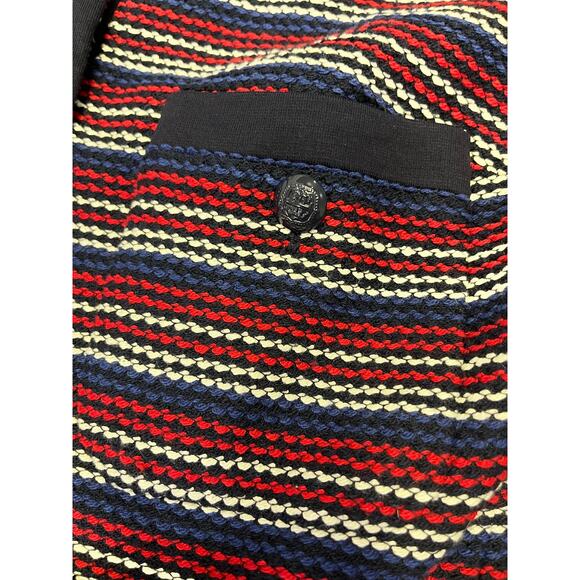 Talbots Bolce Stripe Jacket, Tweed Blazer, Navy/Red Size 1X Elegant Workwear USA - Picture 5 of 9